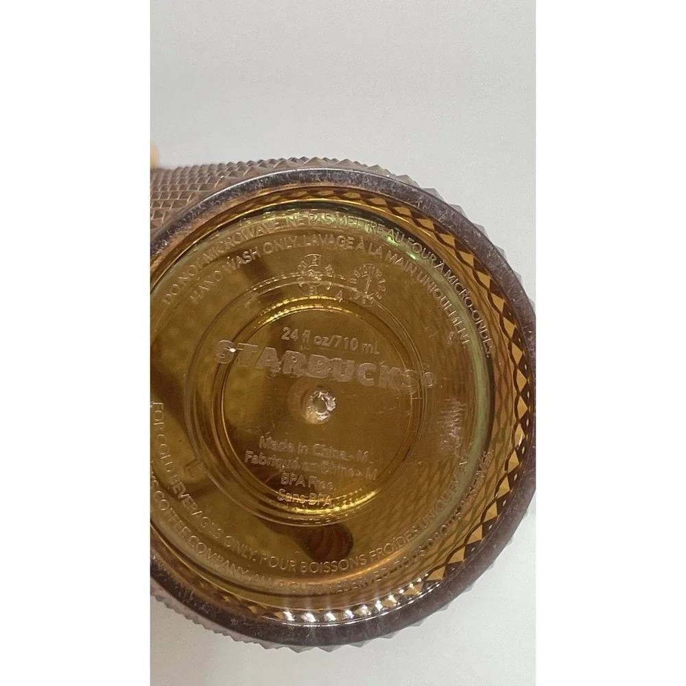 Starbucks Limited Edition 50 Years Gold Studded Cold Cup Tumbler‎ - 24oz